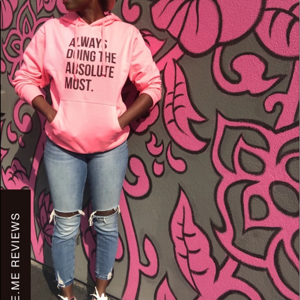 Neon pink hoodie. Brand new never worn.